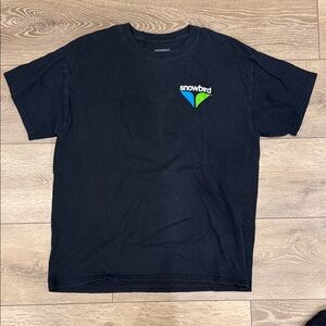 Snowbird Black T-Shirt for Men